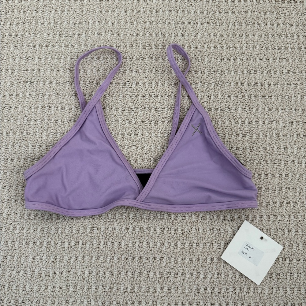 BOUTINE LA lilac bikini top